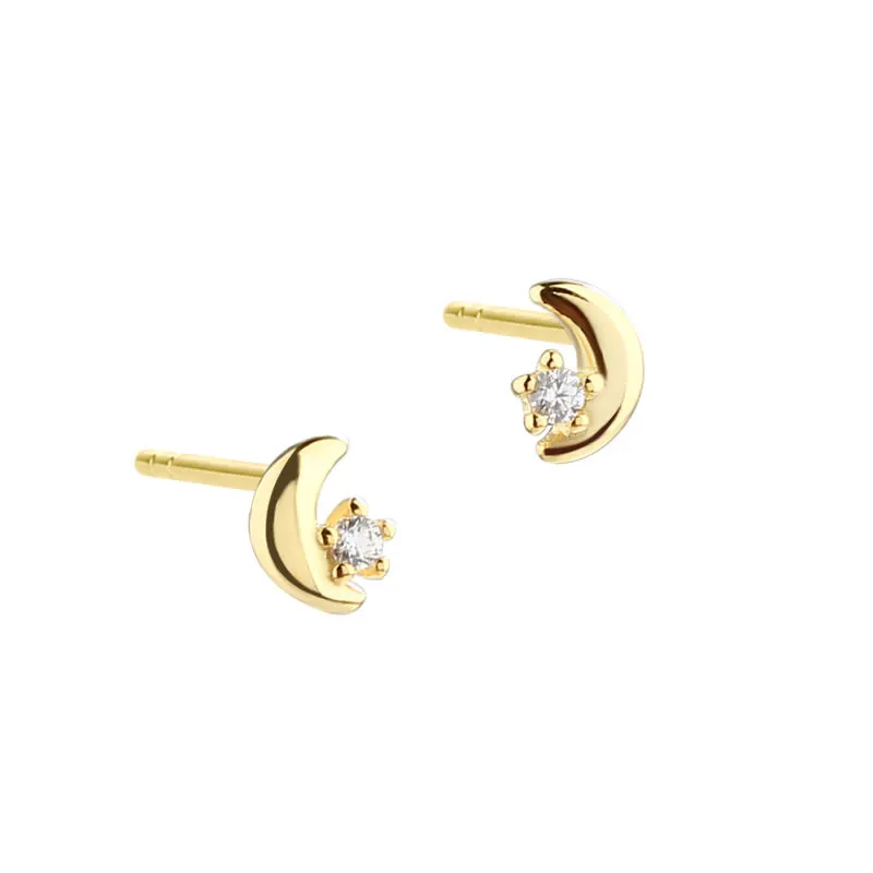 DARLING MOON EARSTUD | GOLDEN — produktfoto