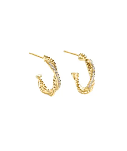 *TWISTED DARLING HOOP | GOLDEN — produktfoto