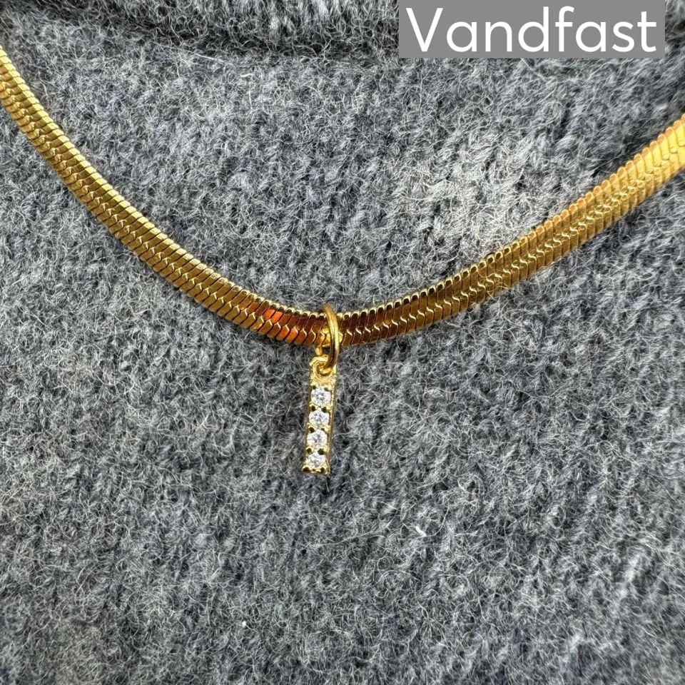 ANNEBRAUNER Snake Letter Halskæde 18K Guldbelagt - A — produktfoto