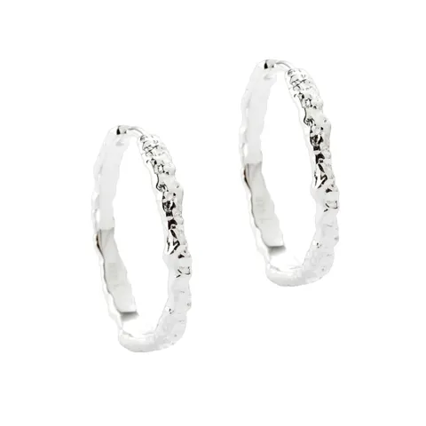 MILA HOOP 25 MM. | SILVER — produktfoto