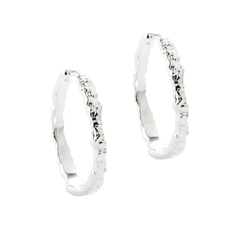 MILA HOOP 25 MM. | SILVER — produktfoto