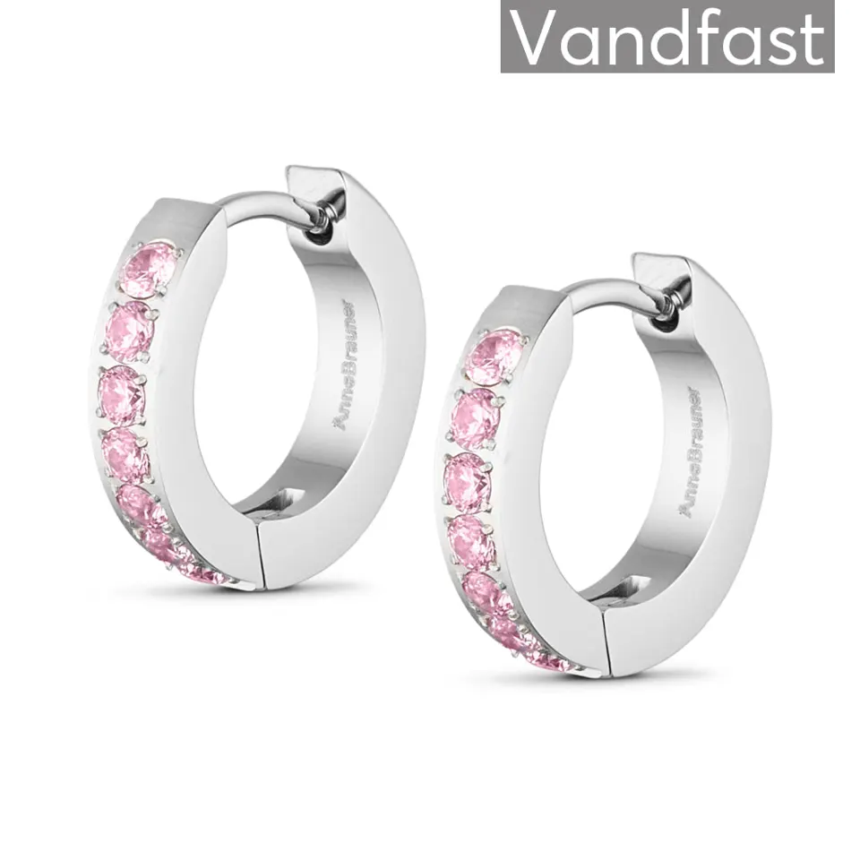 ANNEBRAUNER Creole Line Pink Øreringe — produktfoto