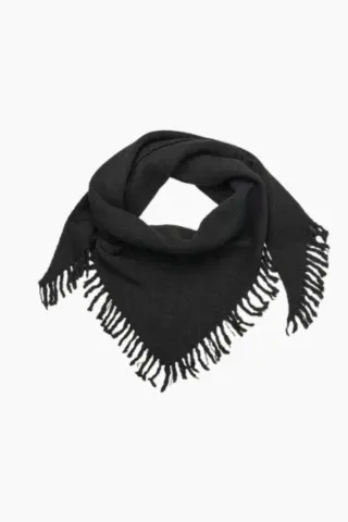 Triangle Scarf - Black - Oval Square — produktfoto