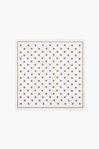 Polka Dot Scarf - Brown - Sui Ava — produktfoto