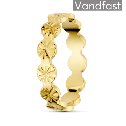 ANNEBRAUNER Sun Burst Flower Ring 18K Guldbelagt — produktfoto