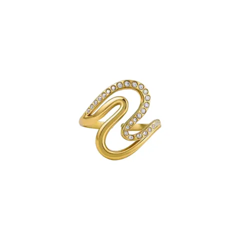 CLAIRE WAVY RING - 60  | BAY — produktfoto