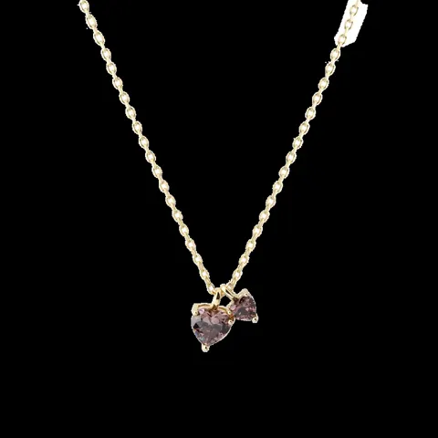*EIRA HEART NECKLACE | GOLDEN — produktfoto
