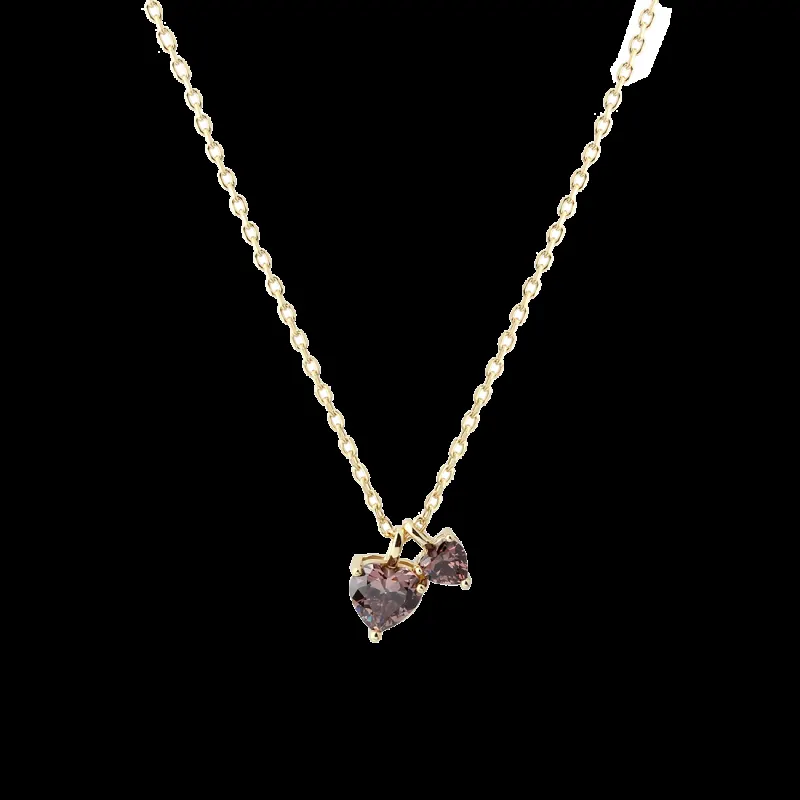 *EIRA HEART NECKLACE | GOLDEN — produktfoto