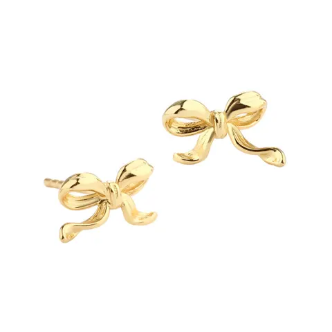 CURVE BOW EARSTUD | GOLDEN — produktfoto