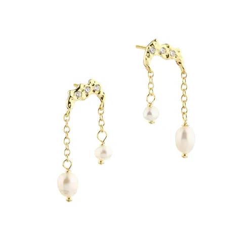 *MILENA PEARL EARSTUD | GOLDEN — produktfoto