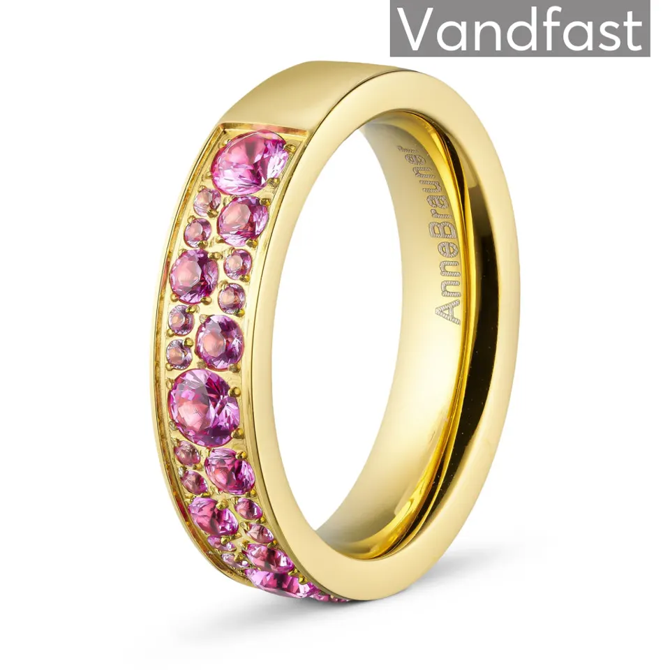 ANNEBRAUNER Sparkling Rose Ring 18K Guldbelagt — produktfoto