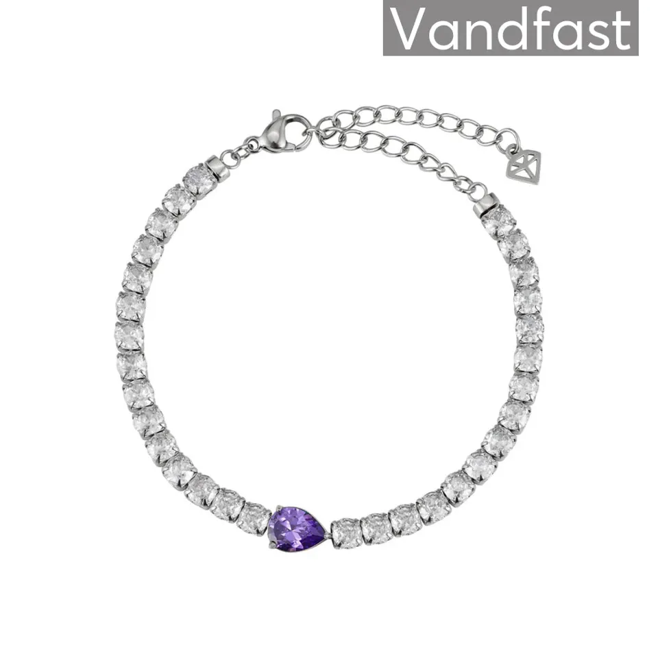 ANNEBRAUNER Tennis Paris Violet Armbånd — produktfoto