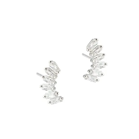 *PHILINA CLEAR EARSTUD | SILVER — produktfoto