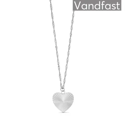 ANNEBRAUNER Sun Texture Heart Halskæde — produktfoto
