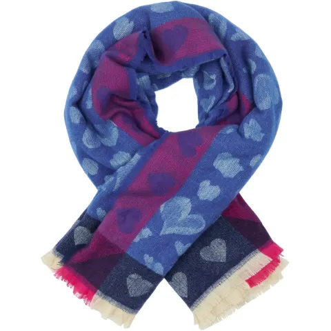 Marta du Chateau dame tørklæde MdcSoraka BA-1499 - Blue — produktfoto