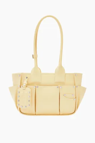 Posy Small B2110072 - Yellow Cream - GANNI — produktfoto