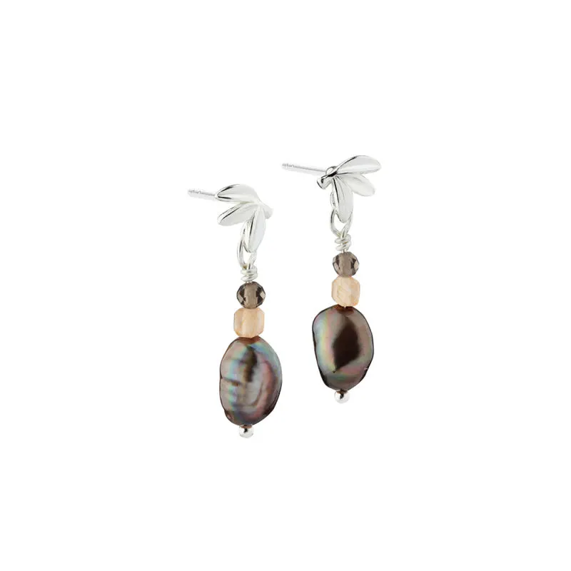 MEADOW BROWN EARRING | SILVER — produktfoto