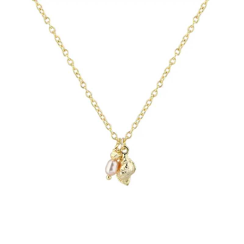 COSTA ROSE NECKLACE | GOLDEN — produktfoto