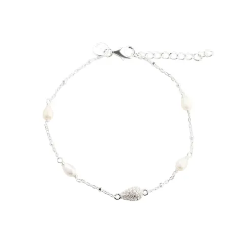 PAVÉ PEARL BRACELET | SILVER — produktfoto
