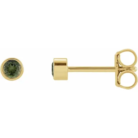 Petit Bezel 14kt grøn turmalin — produktfoto