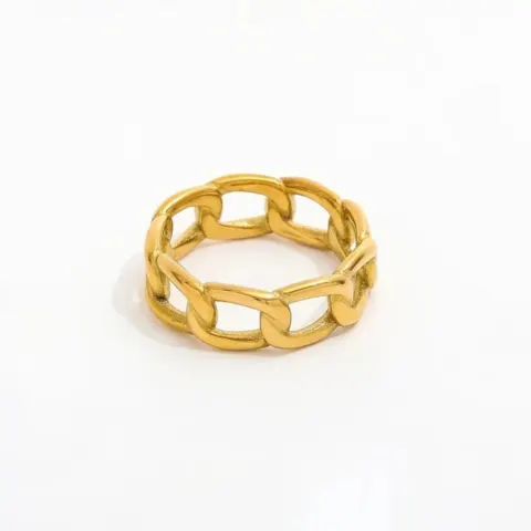 Muun Studios Panser Dainty Ring 18K Guldbelag R068 - Guld — produktfoto