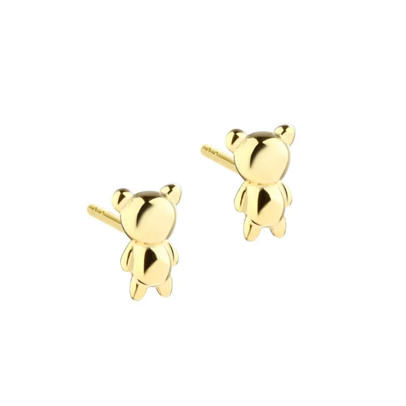 TINY TEDDY EARSTUD | GOLDEN — produktfoto
