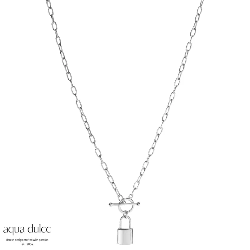 LOCK LOVE NECKLACE | SILVER — produktfoto