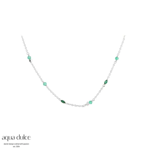 GREEN GARDEN NECKLACE | SILVER — produktfoto