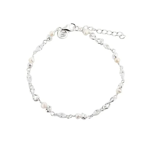 WHITE GARDEN BRACELET  | SILVER — produktfoto