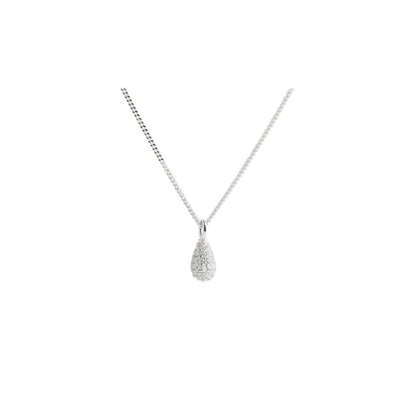 PAVÉ NECKLACE | SILVER — produktfoto