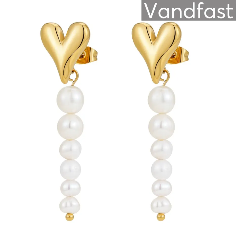 ANNEBRAUNER Pearl Love Diva Øreringe 18K Guldbelagt — produktfoto