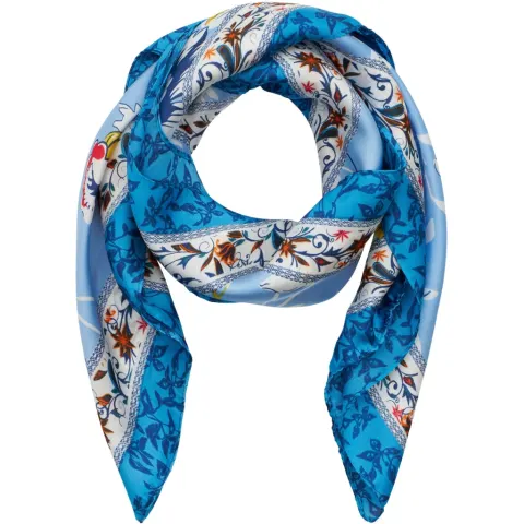 Marta du Chateau dame tørklæde MdcJuline FA1-Scarf - Blue96 — produktfoto