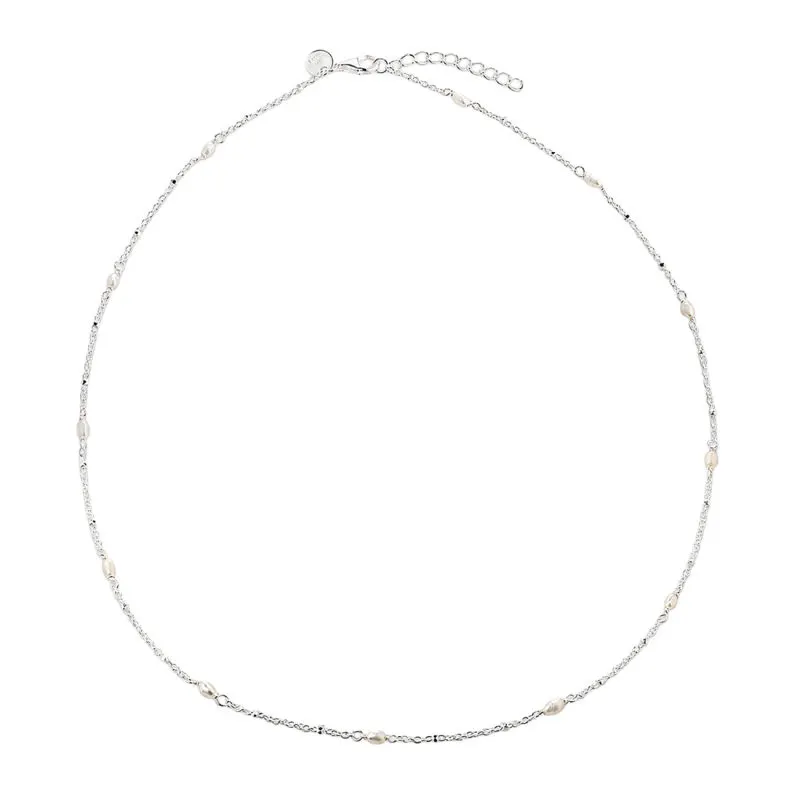*RICE DOTS NECKLACE | SILVER — produktfoto