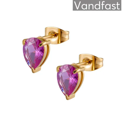 ANNEBRAUNER Waterdrop Rose Øreringe 18K Guldbelagt — produktfoto