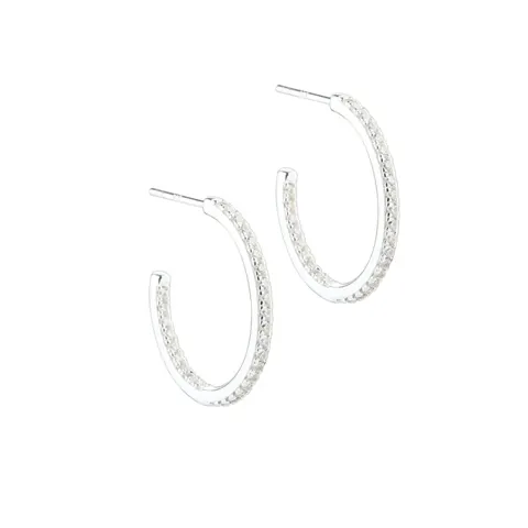 *DAPHNE HOOP MEDIUM | SILVER — produktfoto