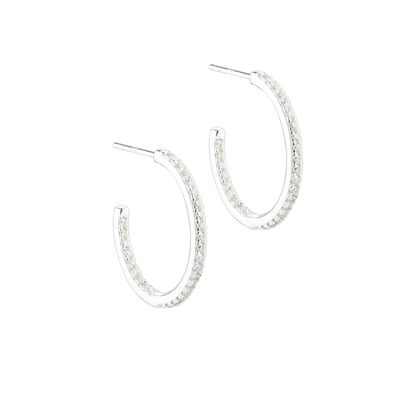 *DAPHNE HOOP MEDIUM | SILVER — produktfoto