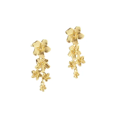 *JASMIN BIG EARSTUD | GOLDEN — produktfoto