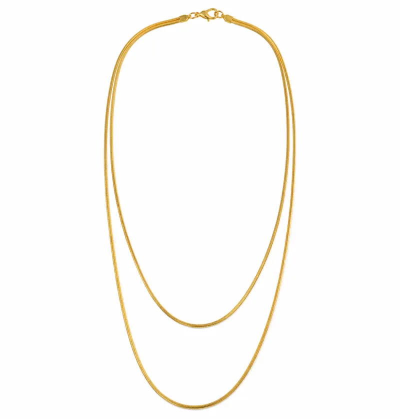 SORA DOUBLE NECKLACE | BAY — produktfoto
