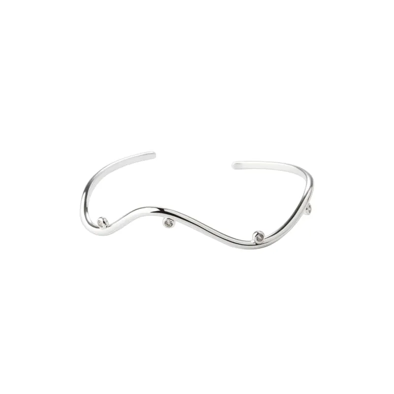 *WAVY BANGLE | SILVER — produktfoto