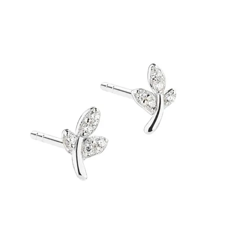 LEAFY EARSTUD | SILVER — produktfoto