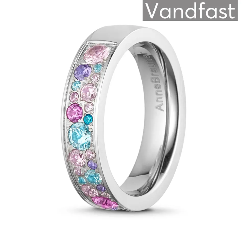 ANNEBRAUNER Sparkling Pink/Violet Ring — produktfoto