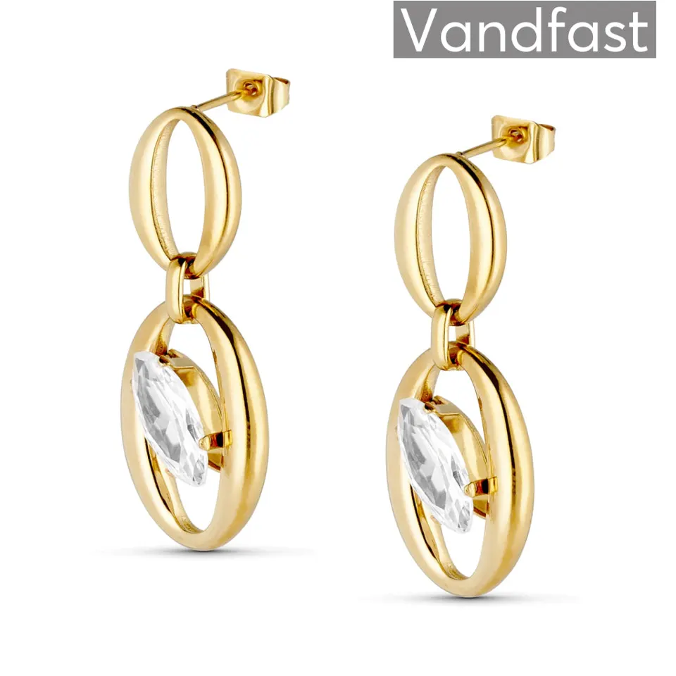ANNEBRAUNER Kennedy Zirconia Øreringe 18K Guldbelagt — produktfoto