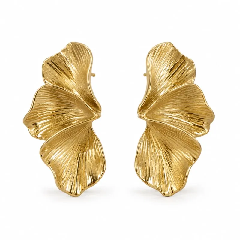 VEYA LEAF EARRINGS | BAY — produktfoto