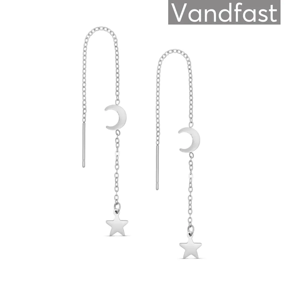 ANNEBRAUNER Star & Moon Øreringe — produktfoto