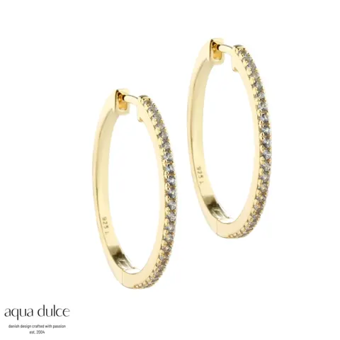 *RANVA SKY X LARGE HOOP | GOLDEN — produktfoto