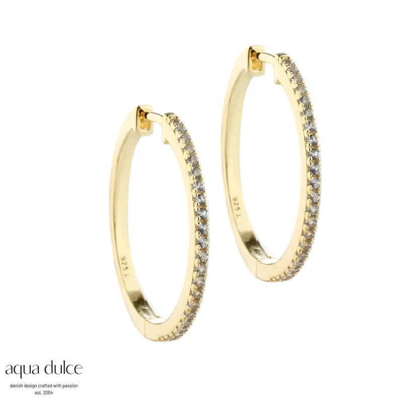 *RANVA SKY X LARGE HOOP | GOLDEN — produktfoto