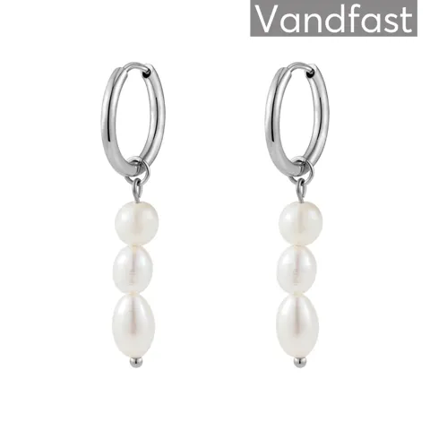 ANNEBRAUNER Pearl Triple Creole Øreringe — produktfoto