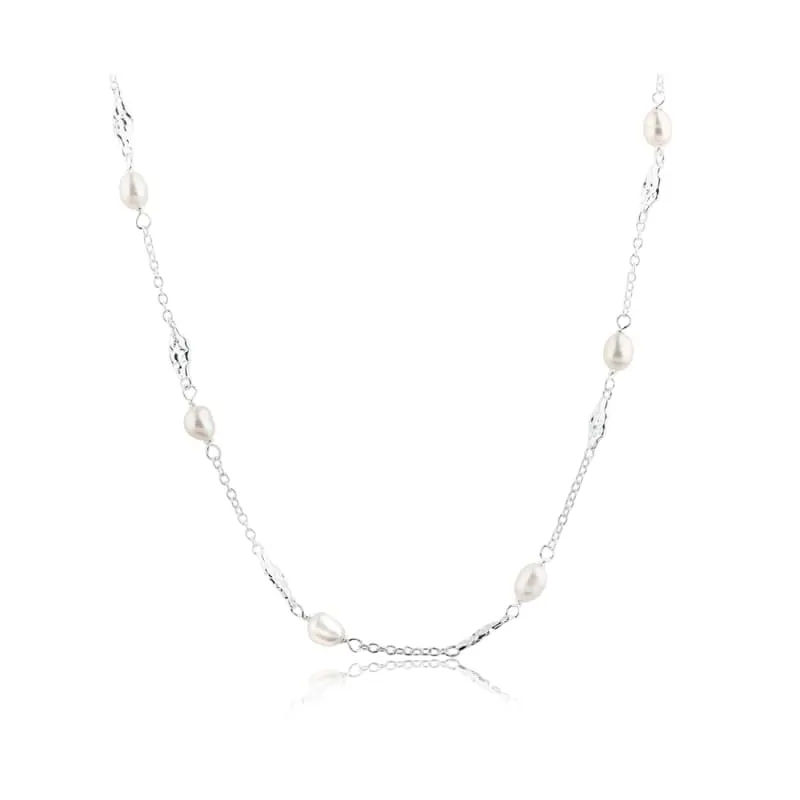 MILENA PEARL NECKLACE | SILVER — produktfoto
