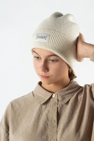 Akeelah wool Beanie - Creme - irréel — produktfoto