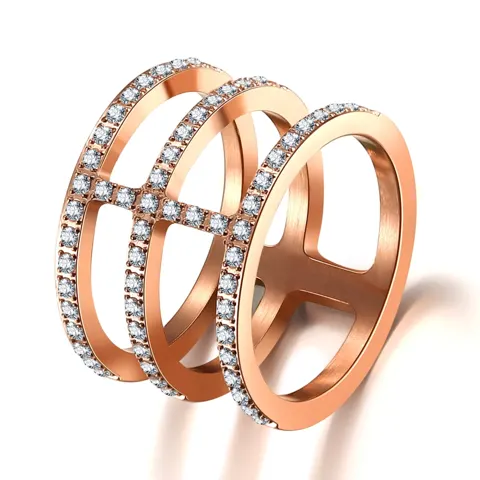 ANNEBRAUNER Triple Rose/White Ring — produktfoto